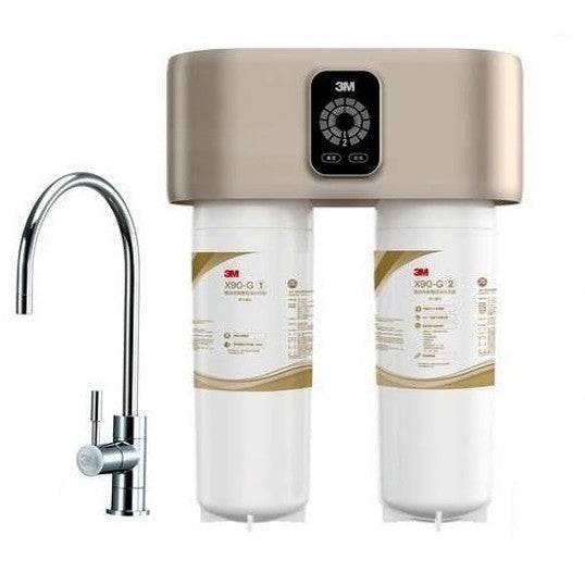 3M X90-G 極淨倍智雙效淨水系統【3檔可調節軟化模式】